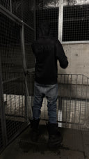 ARCHIVE: 001   "Black Beach" Waxed Hoodie