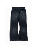 "VENTED" FLARED DENIM