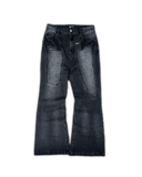 "VENTED" FLARED DENIM