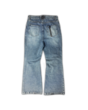 "VENTED" FLARED DENIM