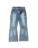 "VENTED" FLARED DENIM